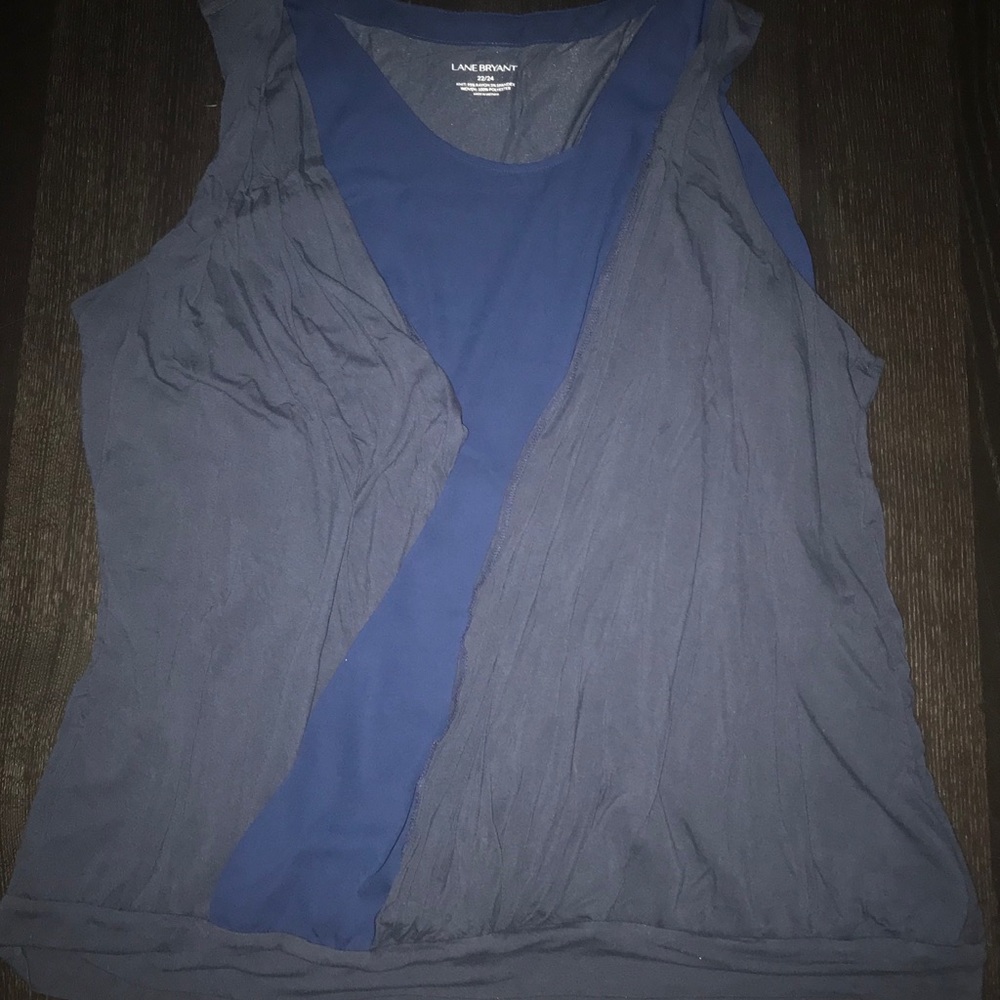 Navy Sleeveless Top